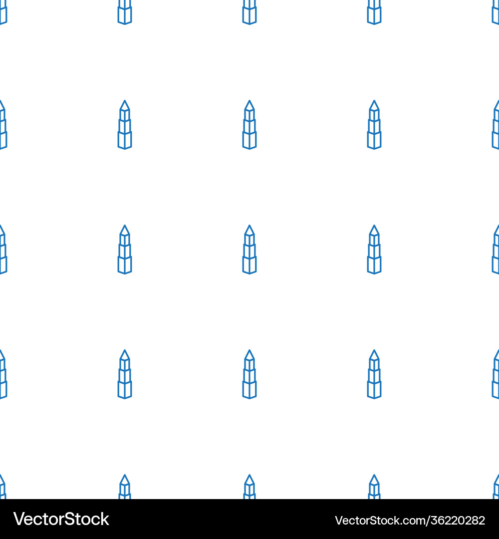 Building icon pattern seamless white background vector image
