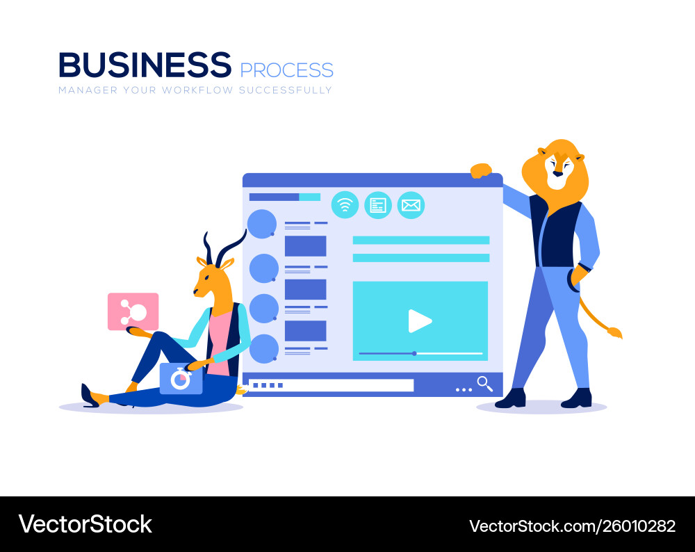 Business Webinar Poster Konzept Business Webinar Poster Konzept vektorbild