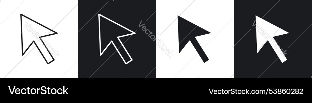 Cursor icon set Cursor icon set vector image