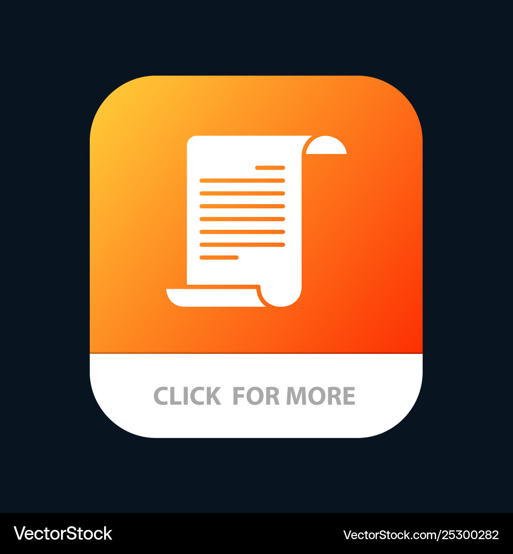 File text american mobile app button android File text american mobile app button android Vector Image