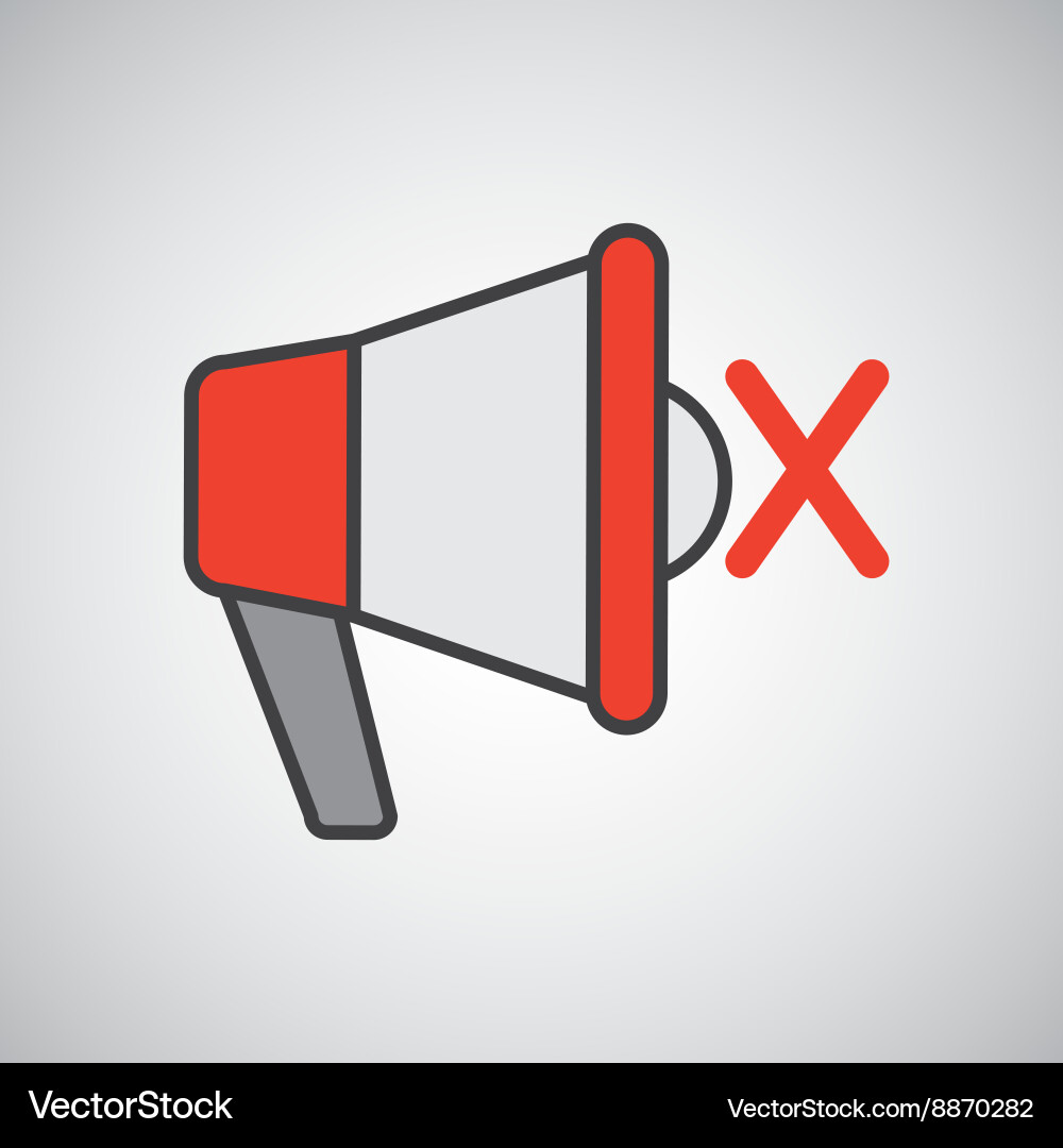 Message with megafono design vector image