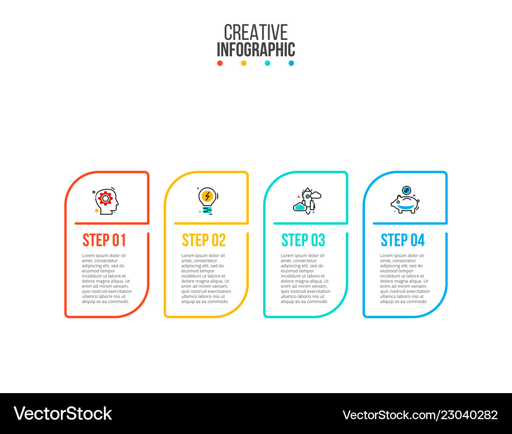 Thin line flat element for infographic template Thin line flat element for infographic template vector image