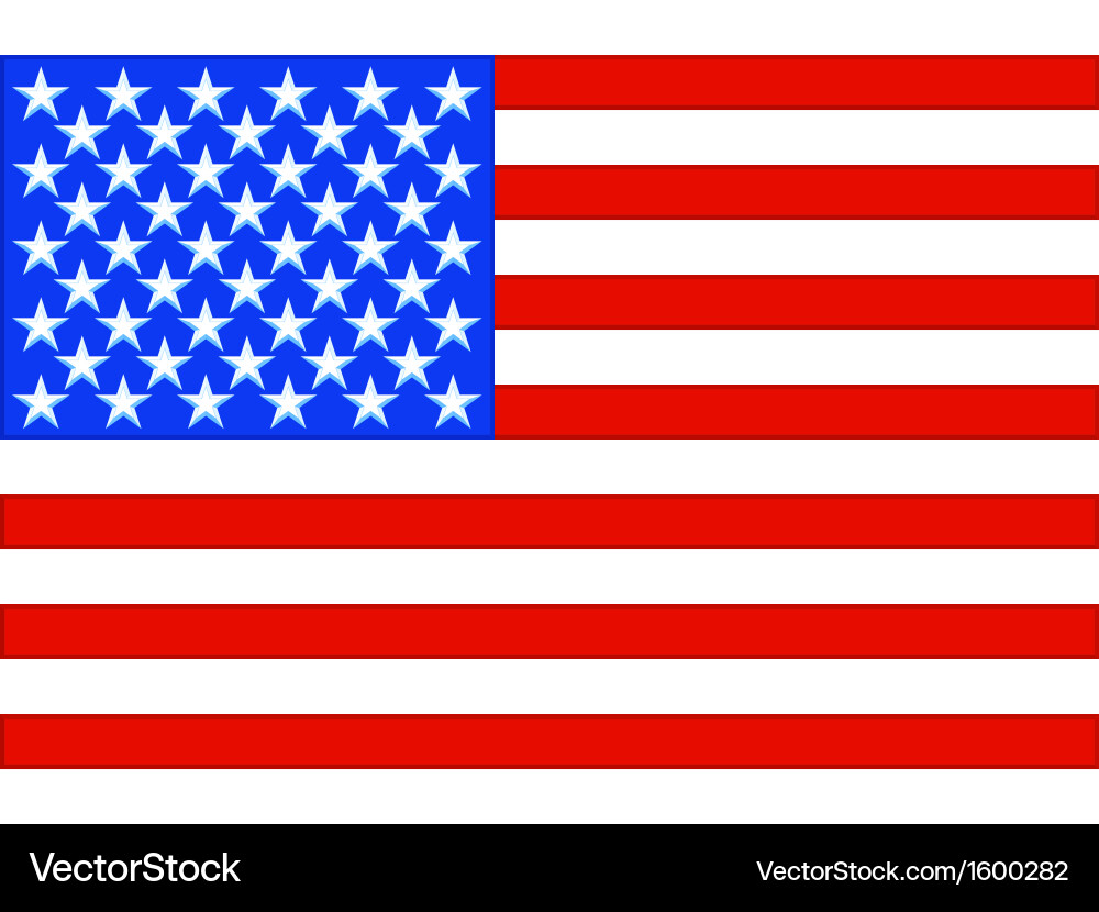 Usa flag Royalty Free Vector Image - VectorStock