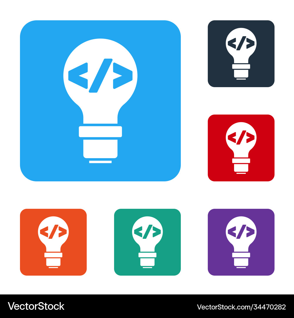 White web design and front end development icon White web design and front end development icon vector image