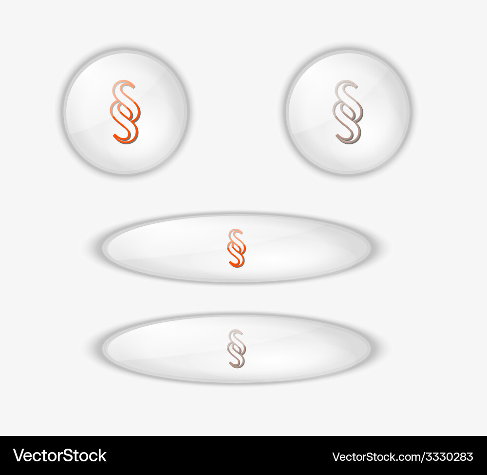 Button with paragraph vector image