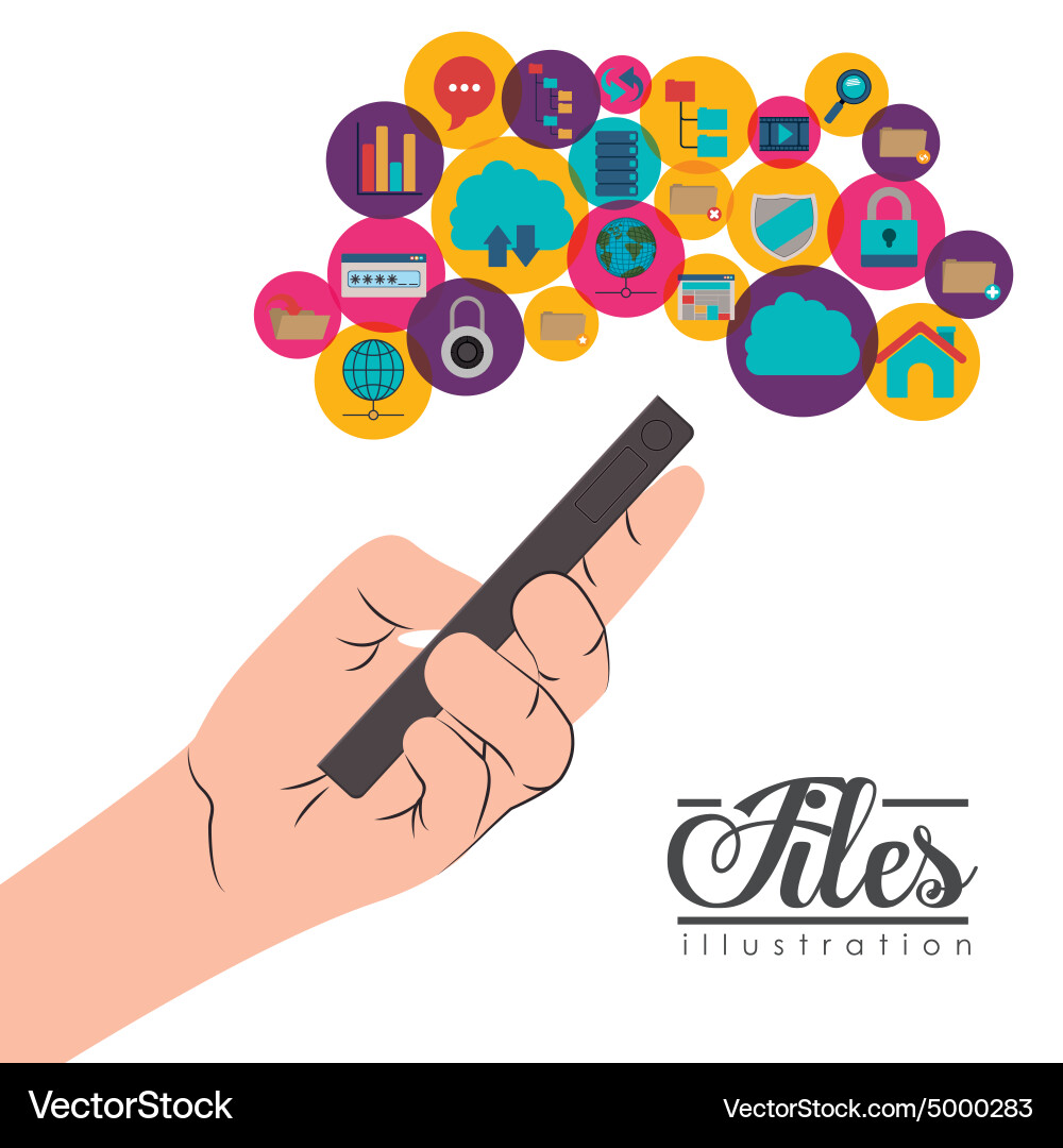 Files design Vector Image