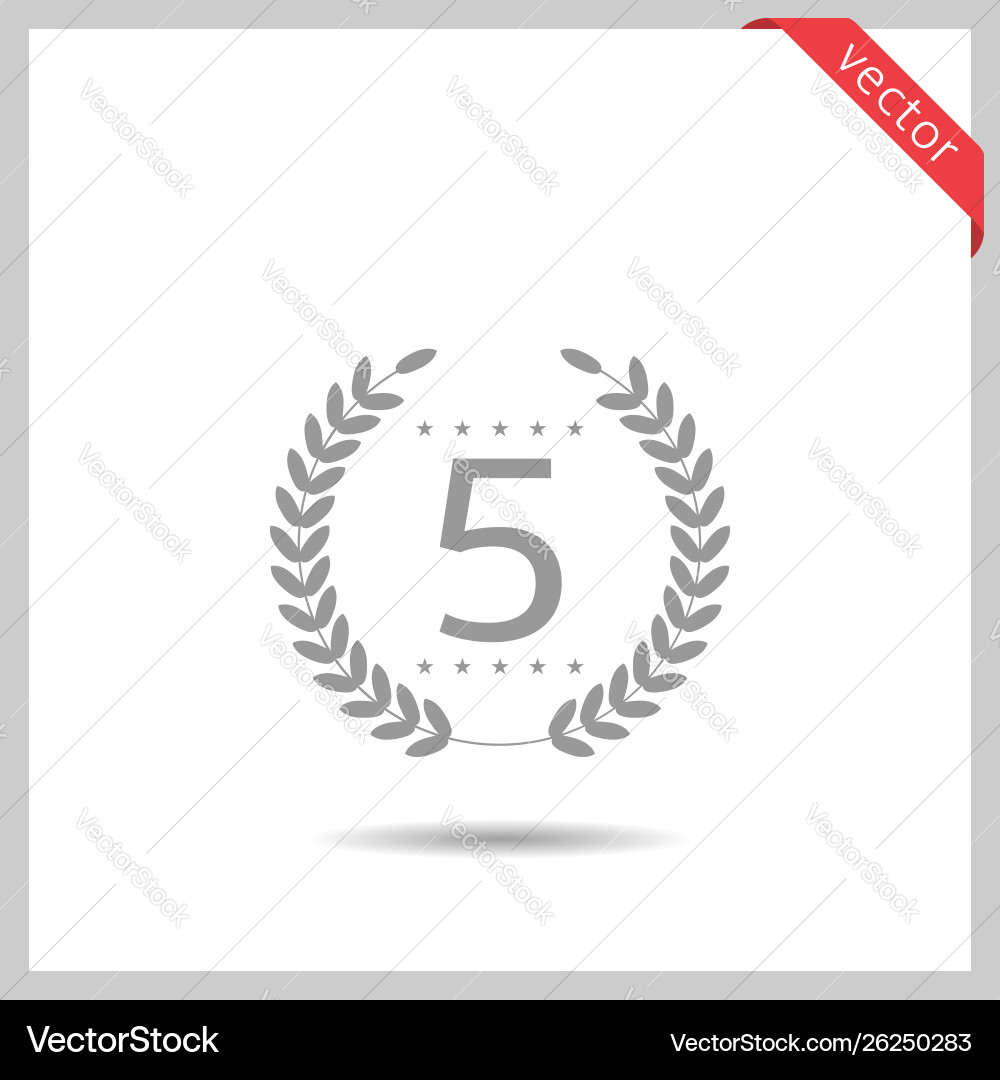 Five stars icon Five stars icon vector image