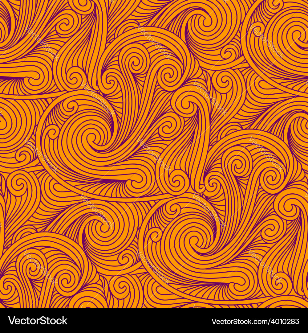Intricate Swirls Engraved Pattern vector image