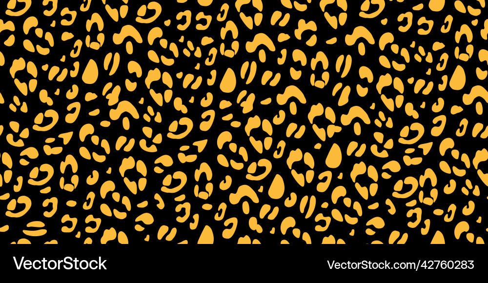 Leopard Print Seamless Pattern vector image