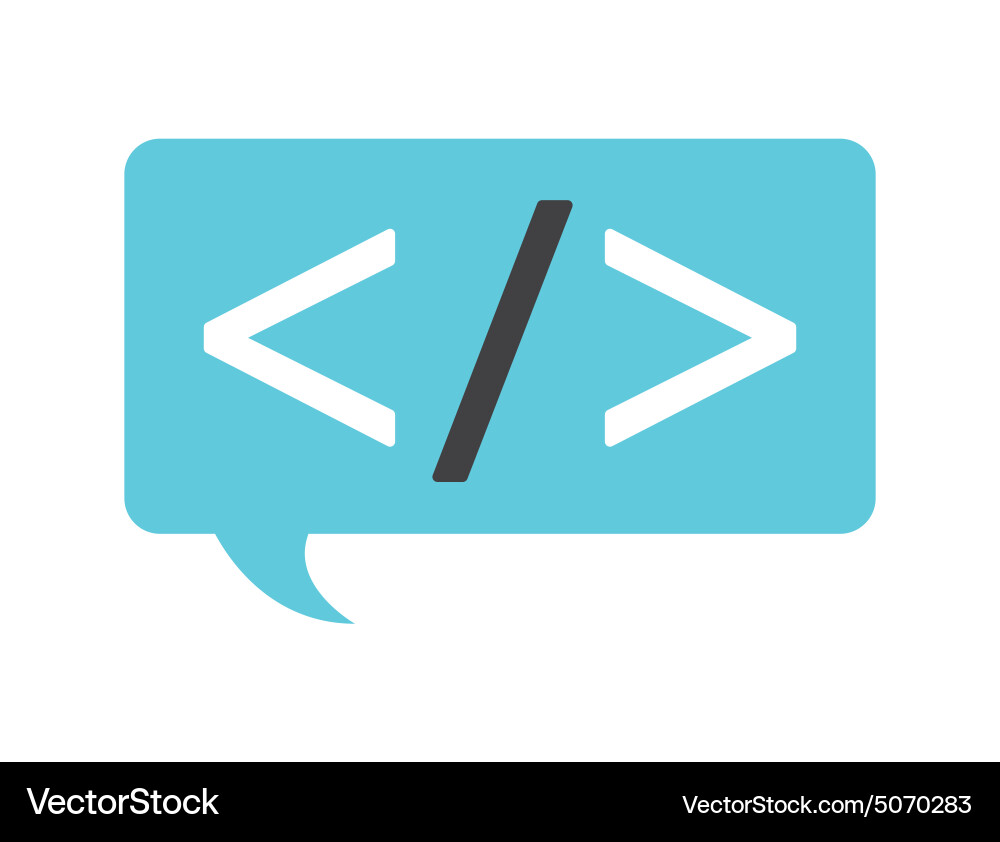 Programming language vector image