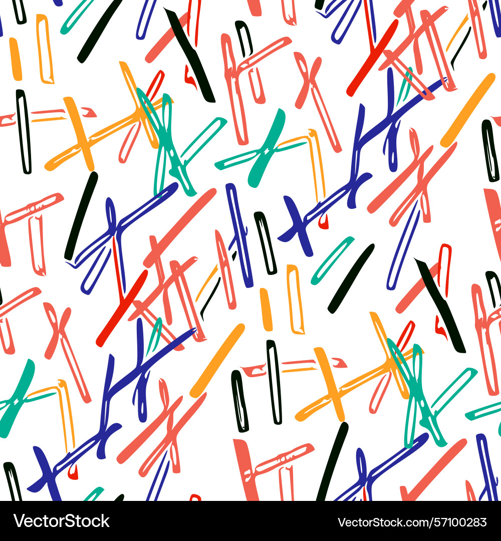 Seamless pattern with a simple abstract drawing Seamless pattern with a simple abstract drawing vector image