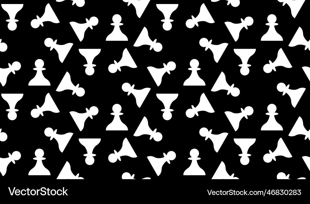 Seamless pattern with chess pawn endless Seamless pattern with chess pawn endless vector image