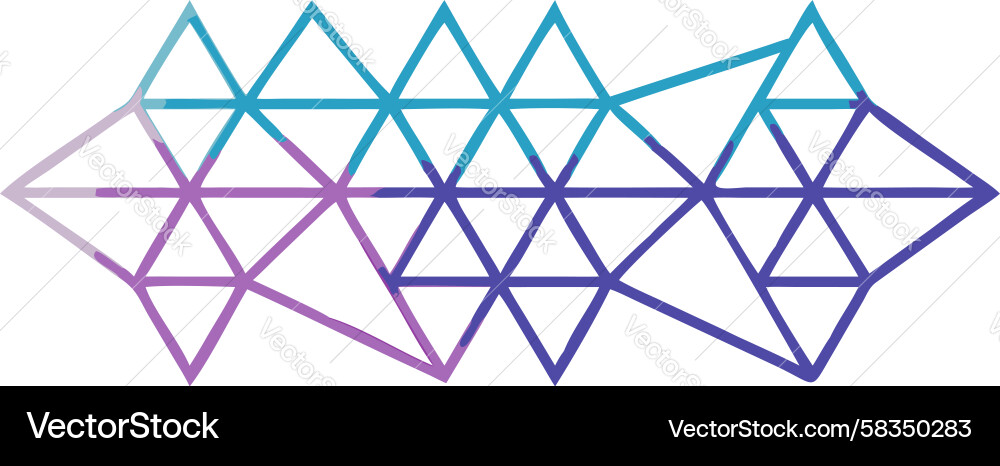 Triangular Gradient Pattern Vector Image