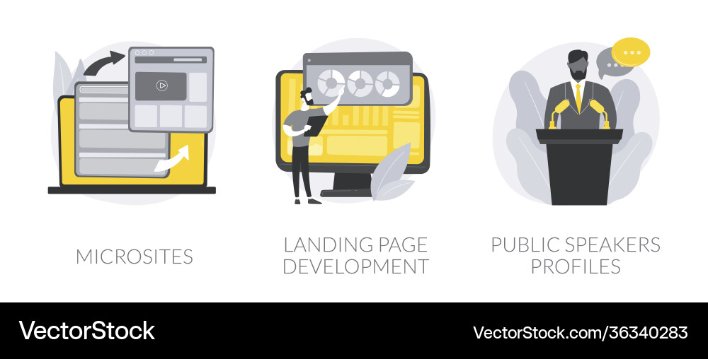 Web development service abstract concept vector image