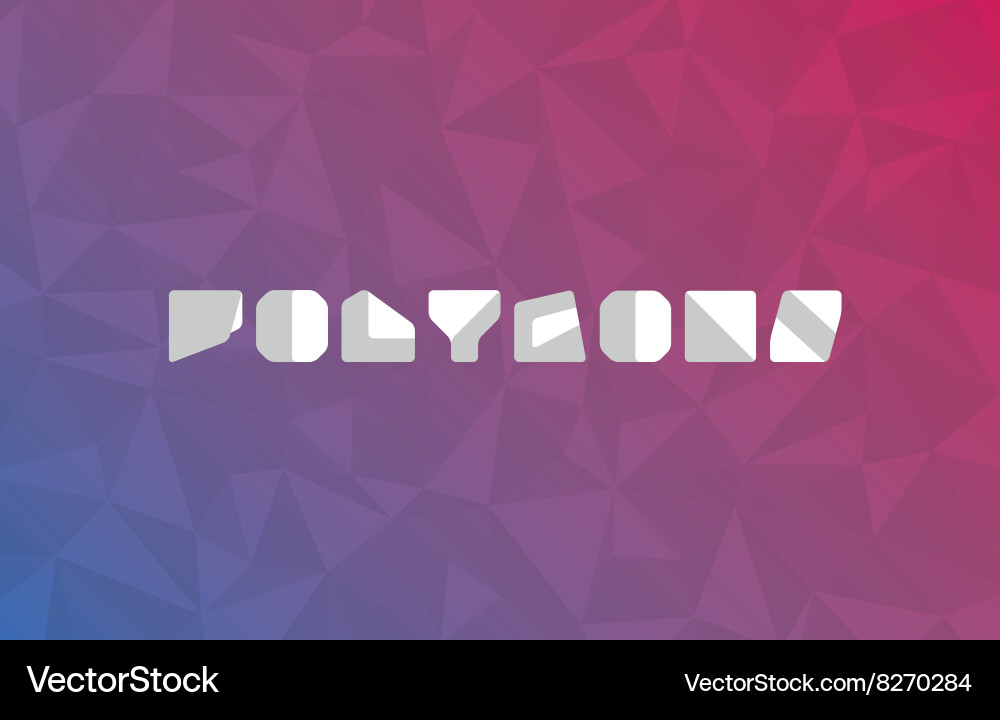 Abstract polygonal pattern on background vector image