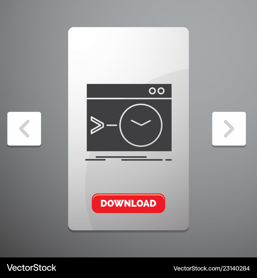Admin command root software terminal glyph icon Admin command root software terminal glyph icon Vector Image