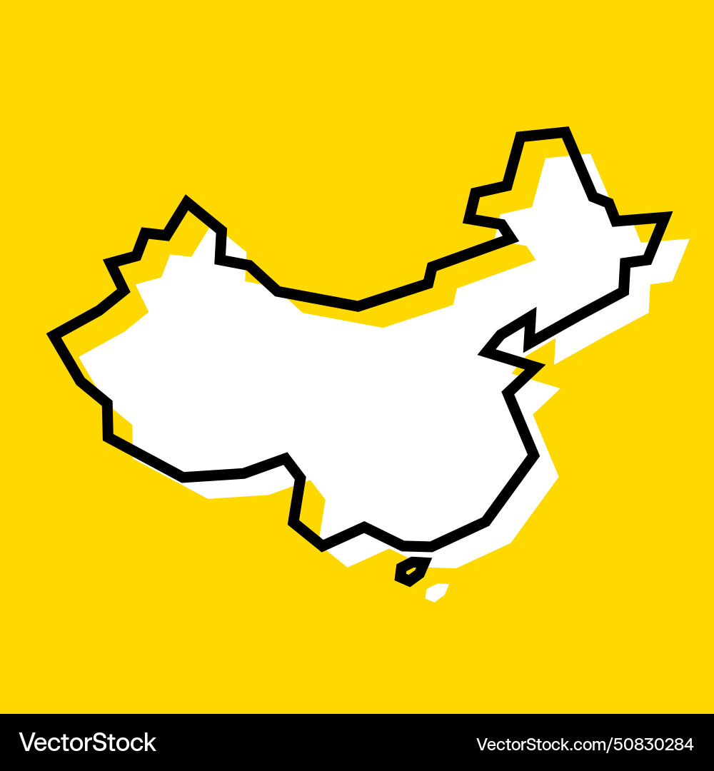 China Simplified Map Royalty Free Vector Image China Simplified Map Royalty Free Vector Image