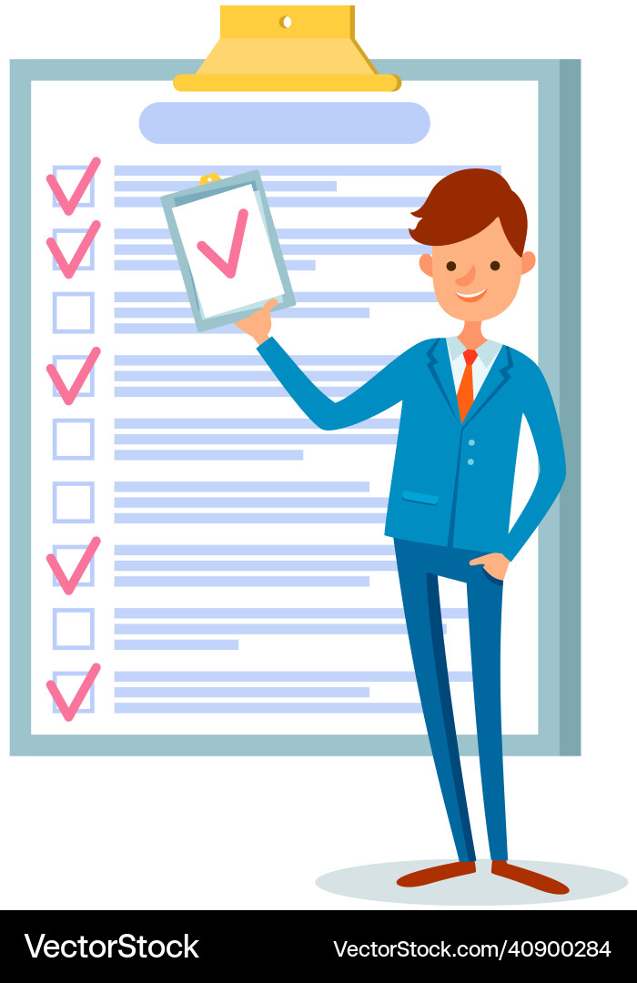 Month scheduling to do list time management vector image