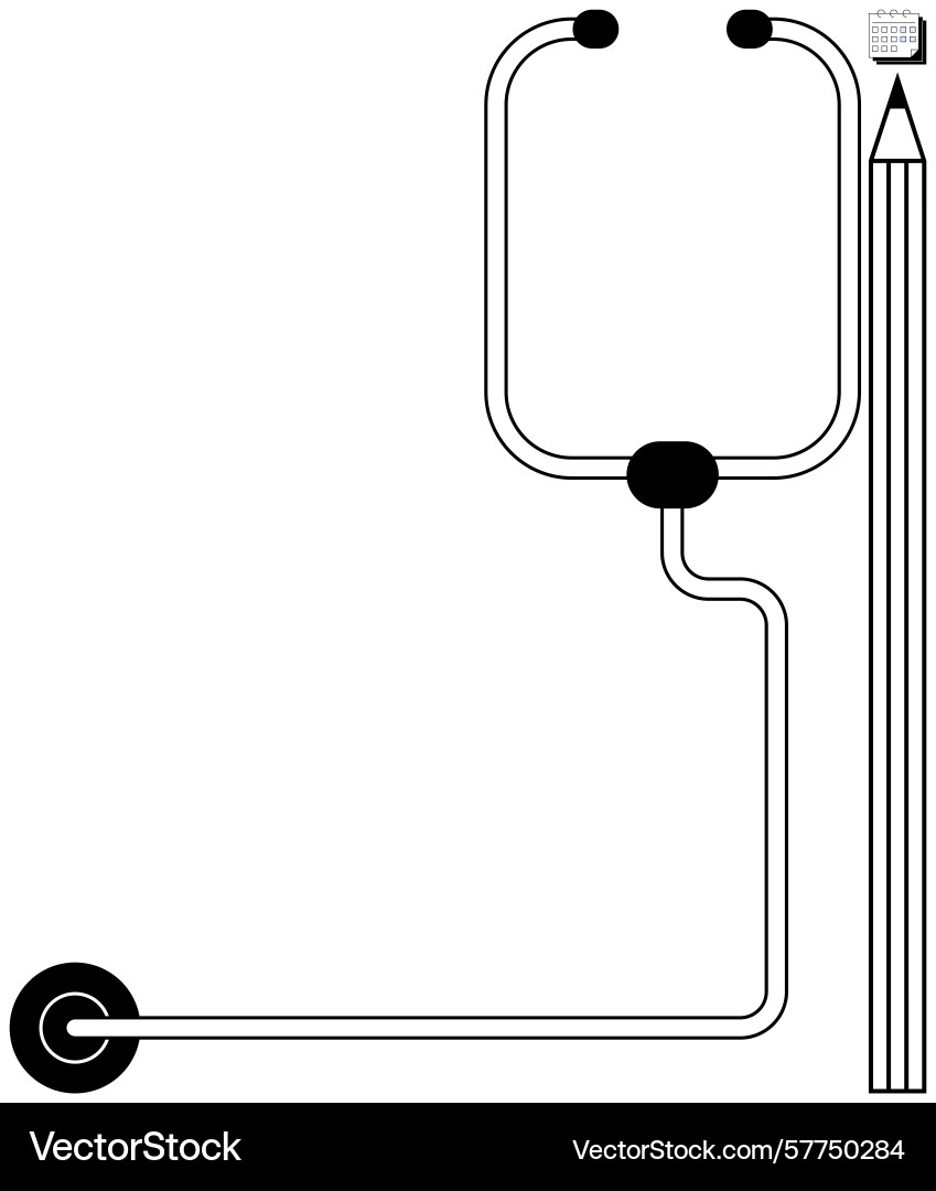 Pencil connected to circuit representing Pencil connected to circuit representing vector image