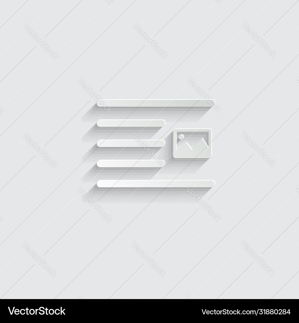 Text positions icon edit alignment-page Text positions icon edit alignment-page vector image
