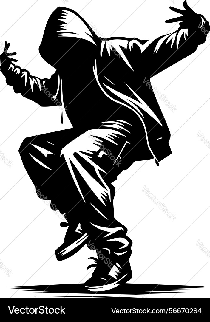 X-default isolated breakdancer icon vector image
