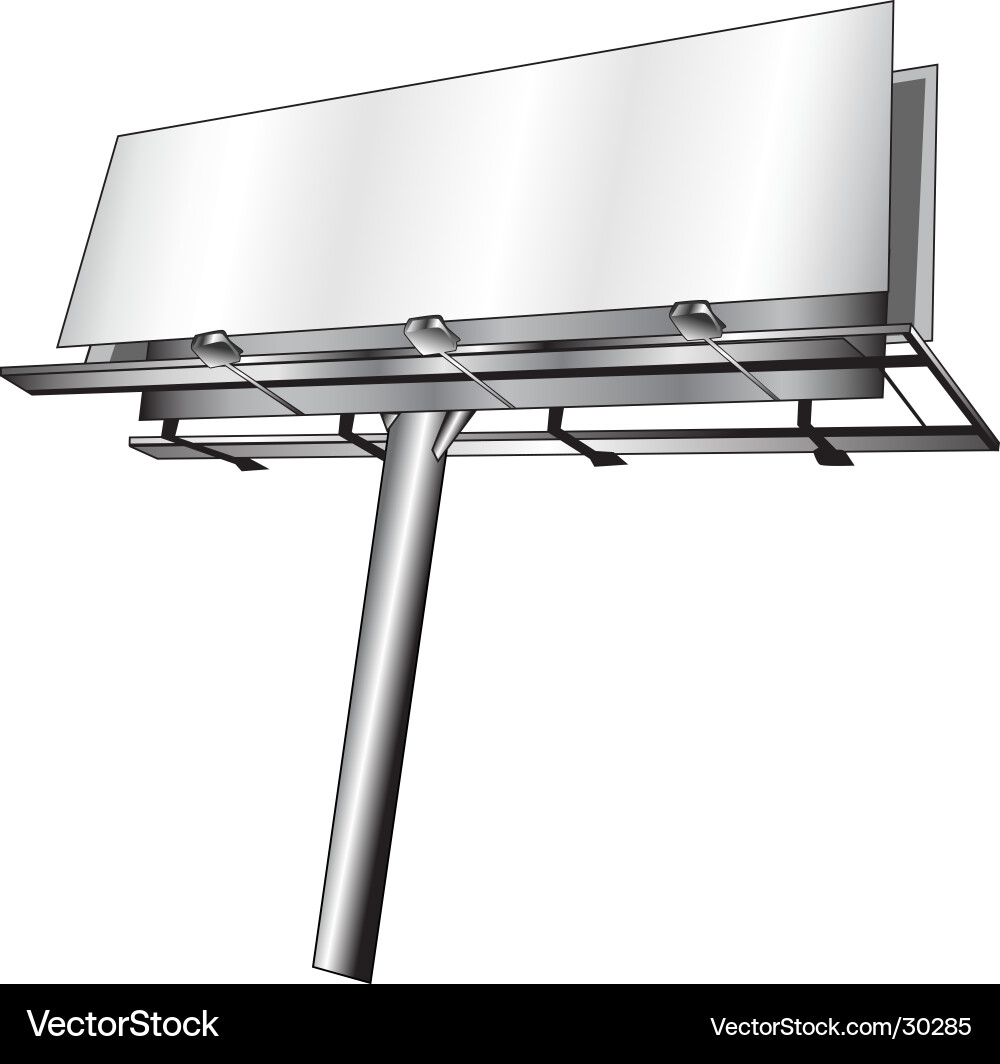 Billboard Royalty Free Vector Image - VectorStock