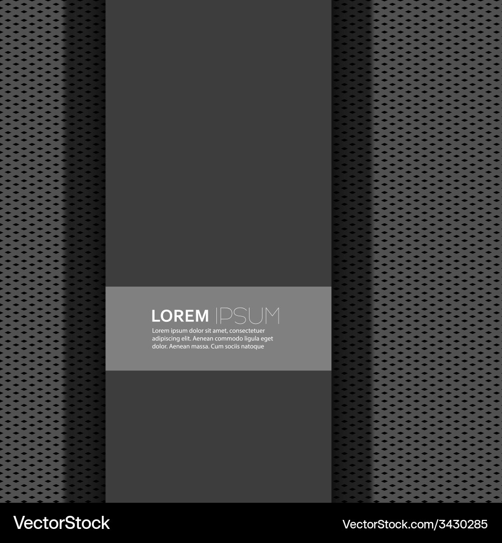Blank with dark background and uniform texture vector image