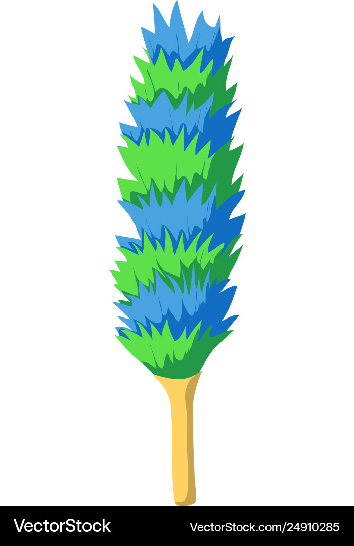 Cartoon Duster Cleaning Brush Royalty Free Vector Image