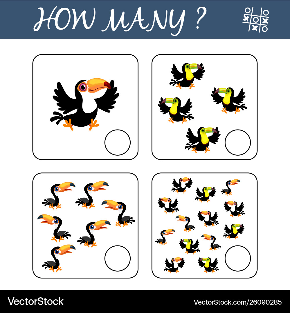 Count how many toucans and write result vector image