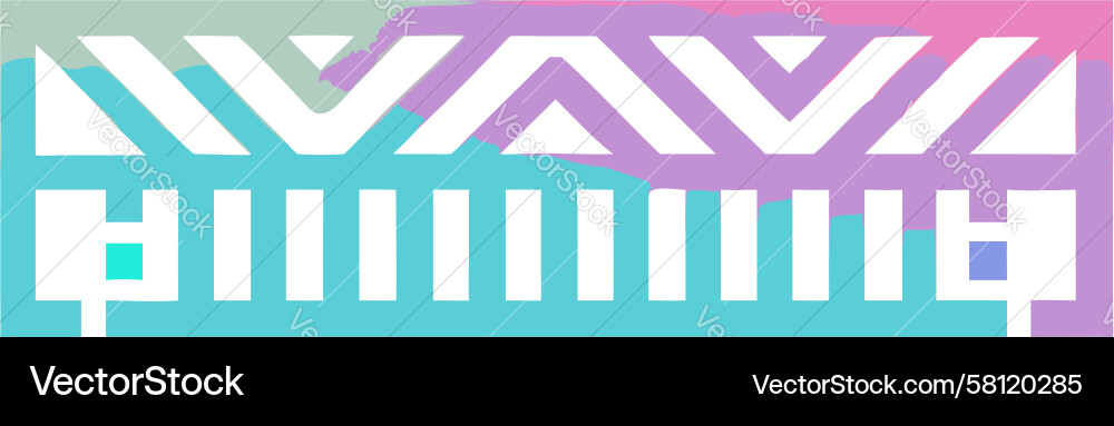 Geometric Linear Pattern Vector Image
