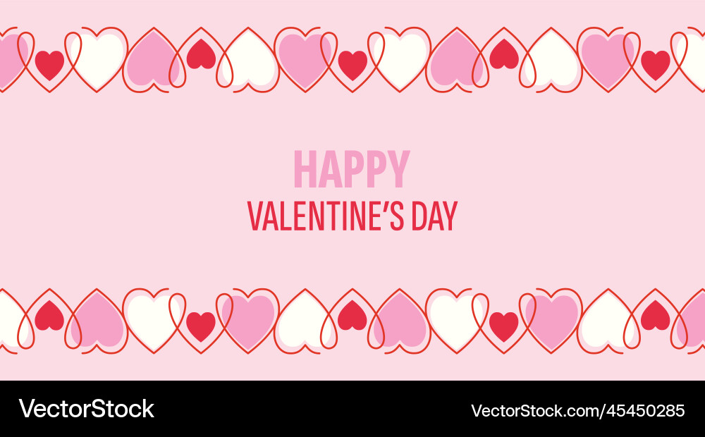 Happy valentines day vector image