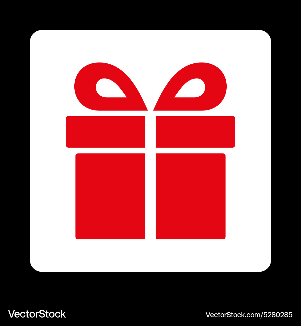 Present icon from award buttons overcolor set vector image