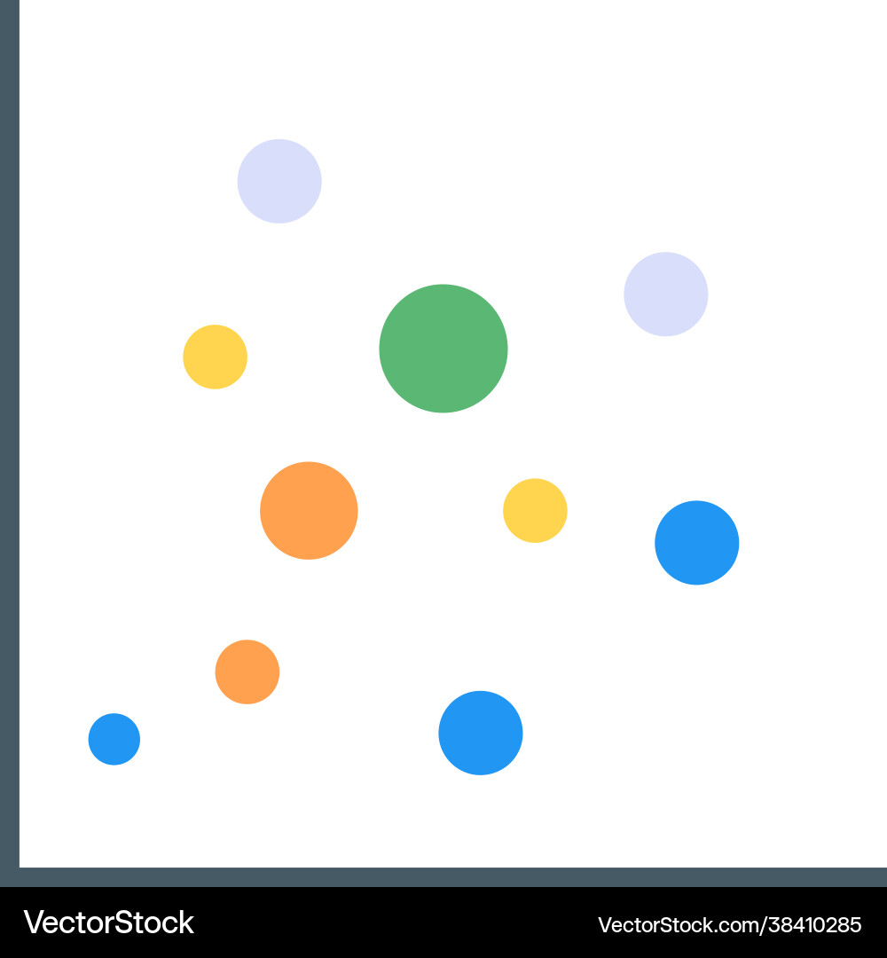 Scatter plot vector image
