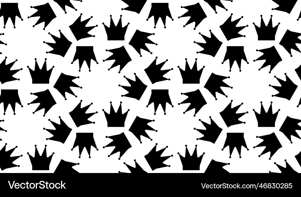 Seamless pattern with chess queen endless Seamless pattern with chess queen endless vector image