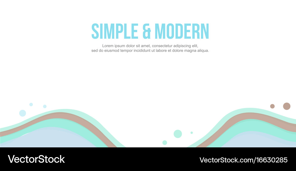 Simple modern design abstract background header vector image