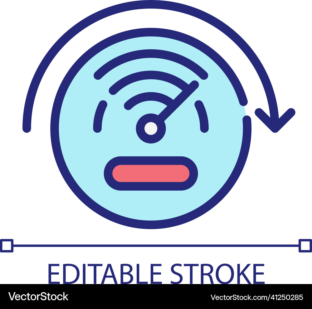 Speed sensors pixel perfect rgb color icon vector image