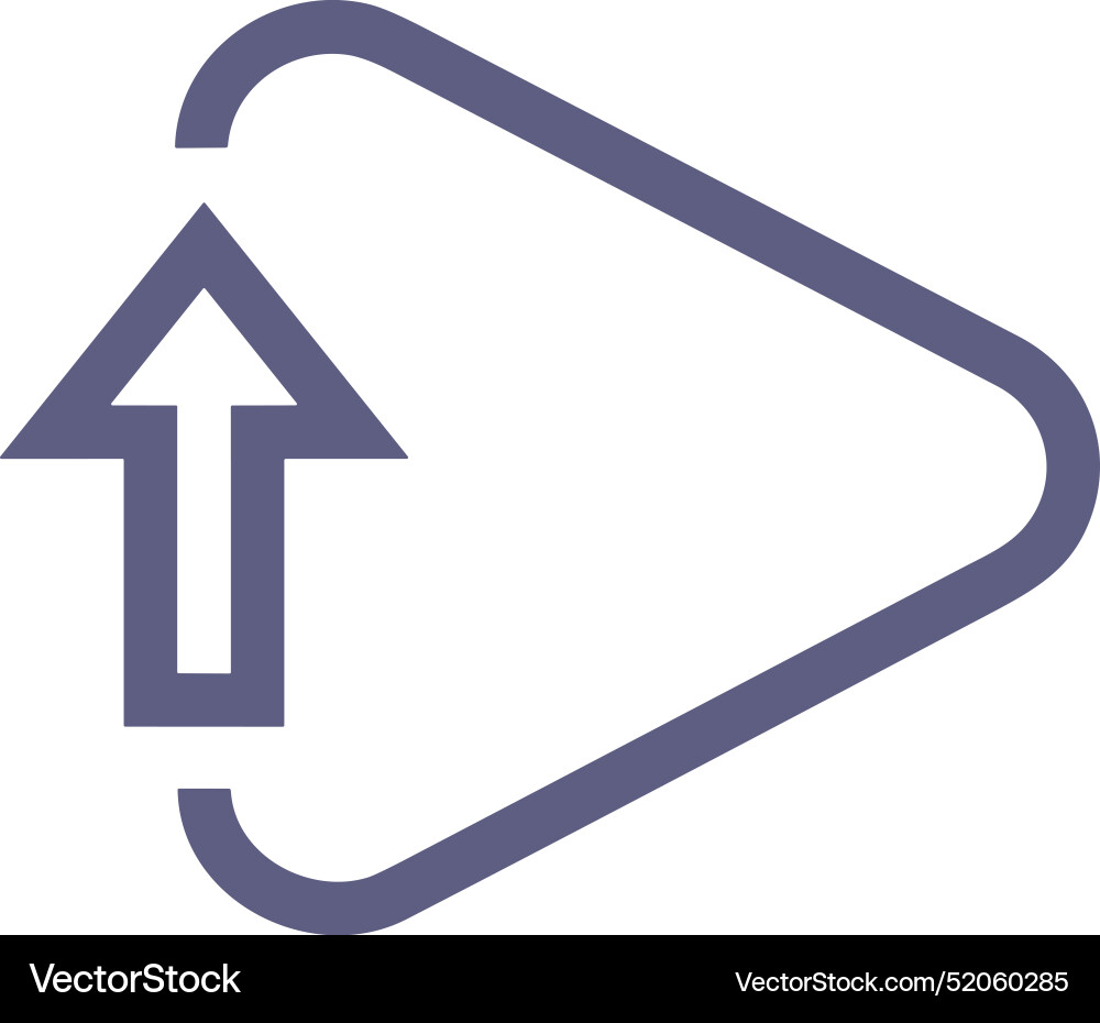 Upload outline icon symbol image Vector Image