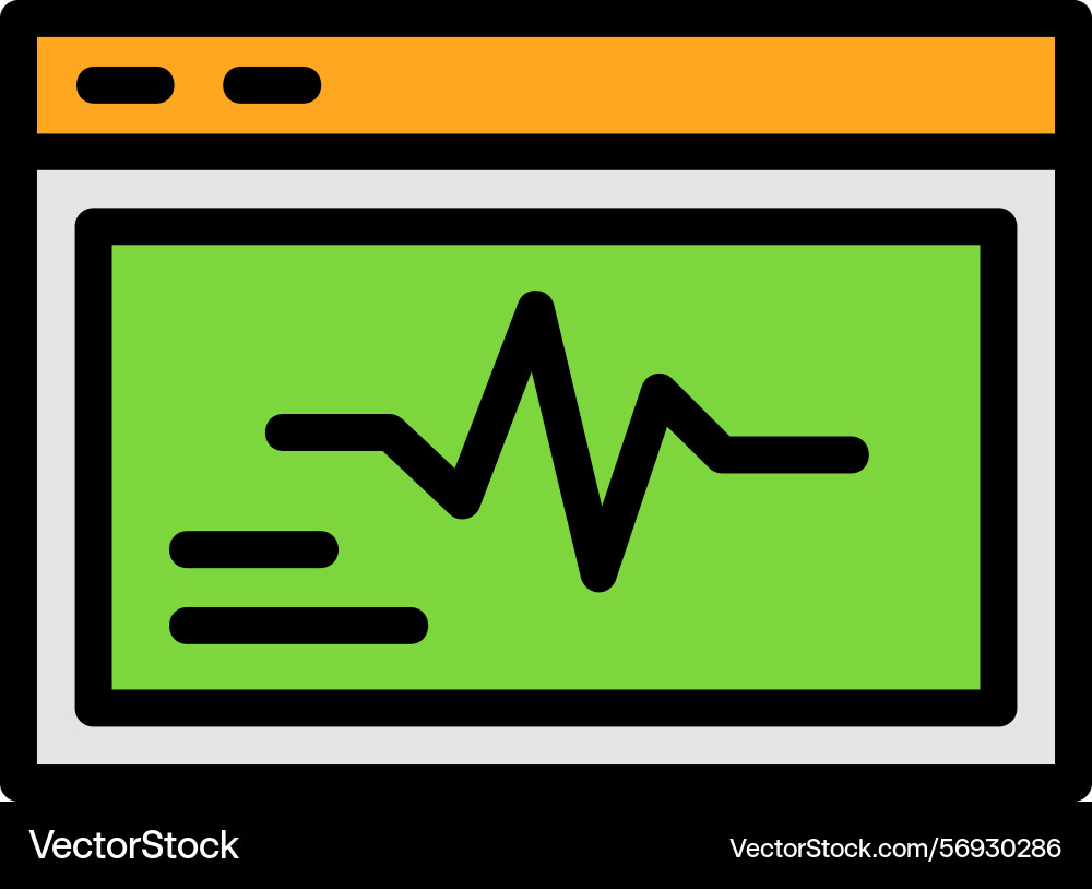 Ace spark line filled style icon design Vector Image