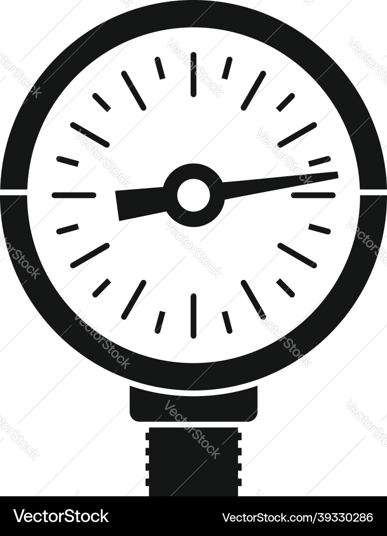 Bar manometer icon simple control device Bar manometer icon simple control device Vector Image