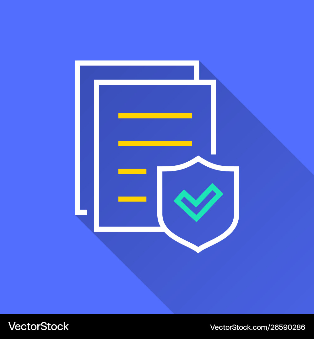 Data Security Shield Icon Vector Image