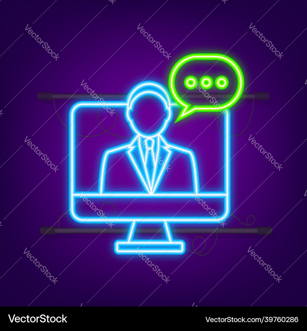 Flat with customer service 3d Vector Image