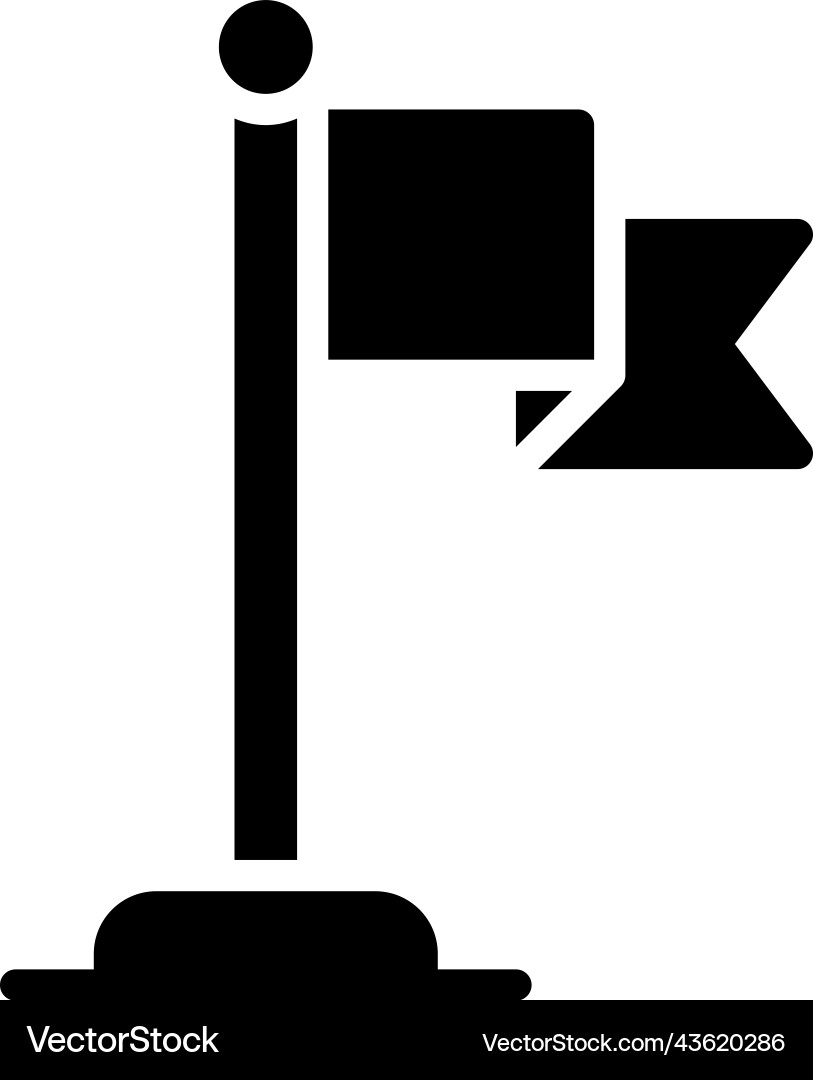 Red flag icon location map and navigation vector image