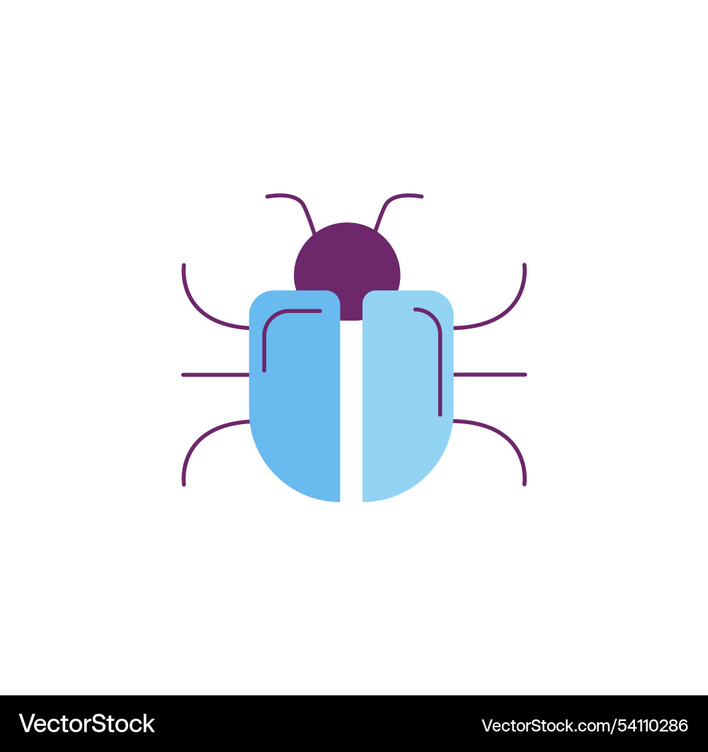 Software bug digital fault and trojan virus vector image