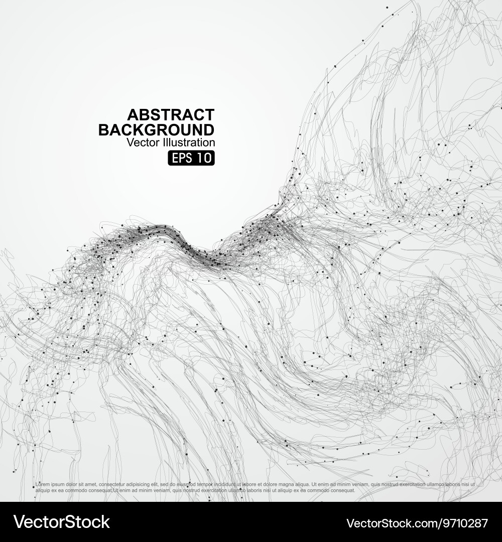 Complex lines consisting of abstract graphic Vector Image