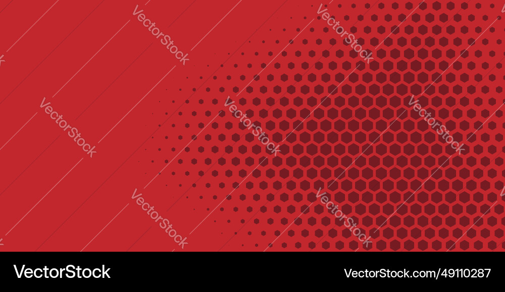 Geometric abstract hexagon two color background vector image