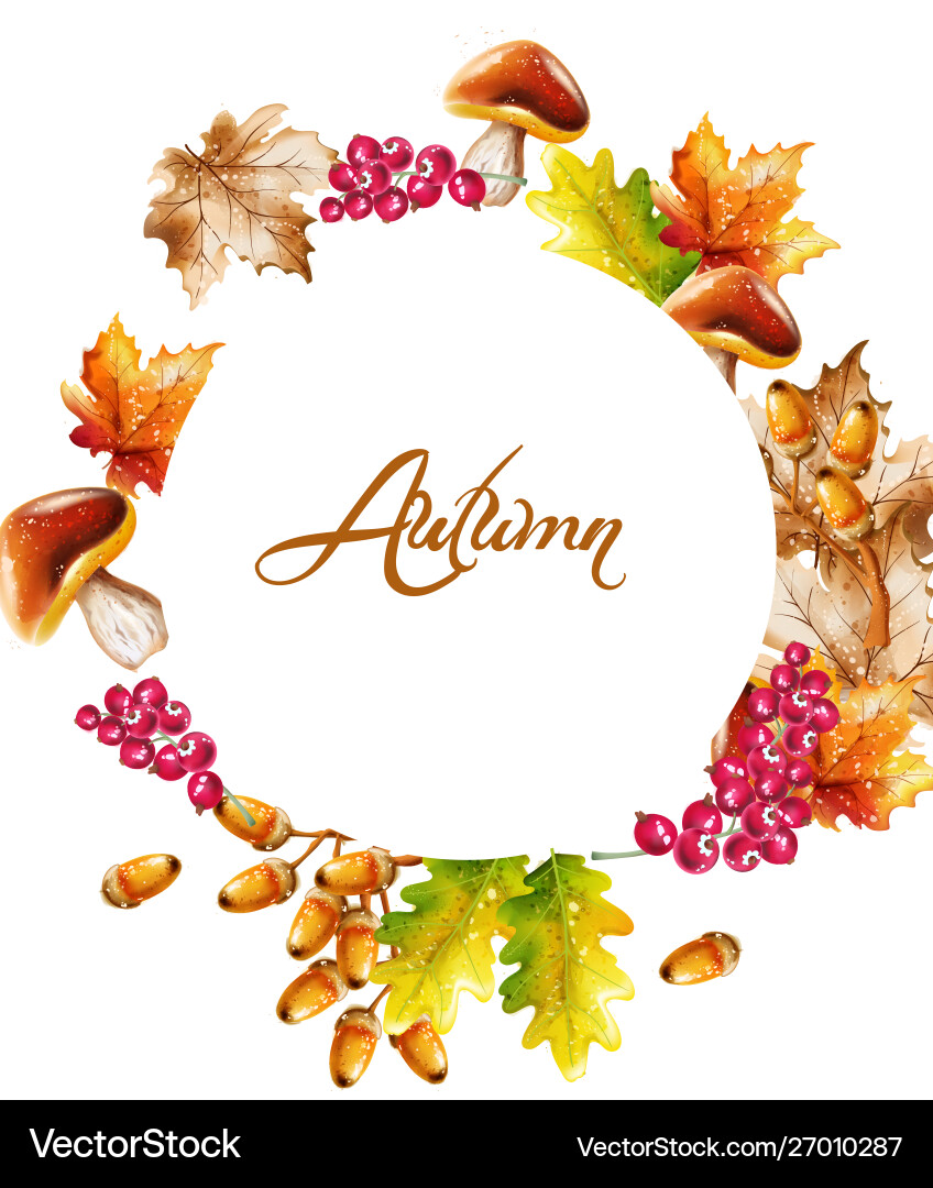 Herbstkarte Wasserfarbe Herbst Ernte Dekor Herbstkarte Wasserfarbe Herbst Ernte Dekor vektorbild