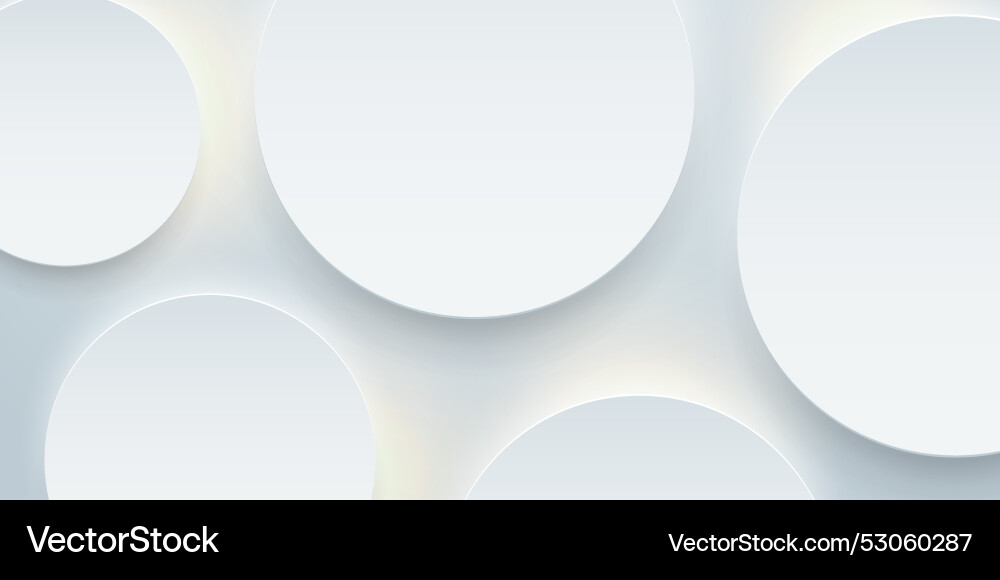Minimal abstract banner design with 3d style vector image