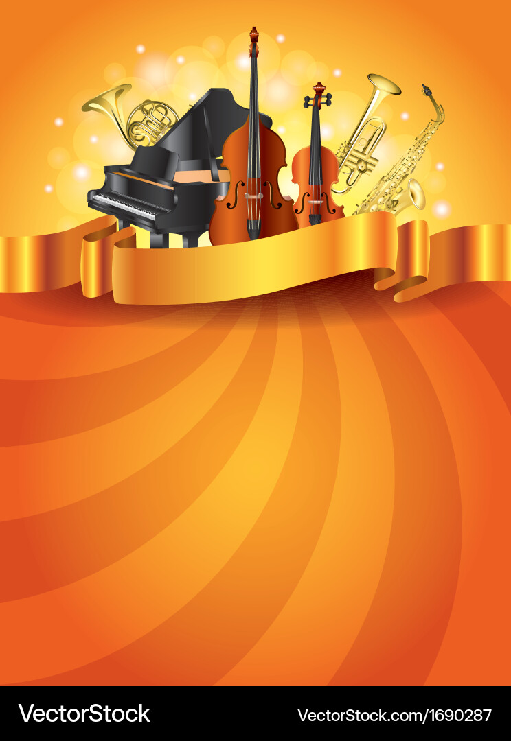 Musical Instruments Background – Royalty-Free Vector | VectorStock, image size:744x1080