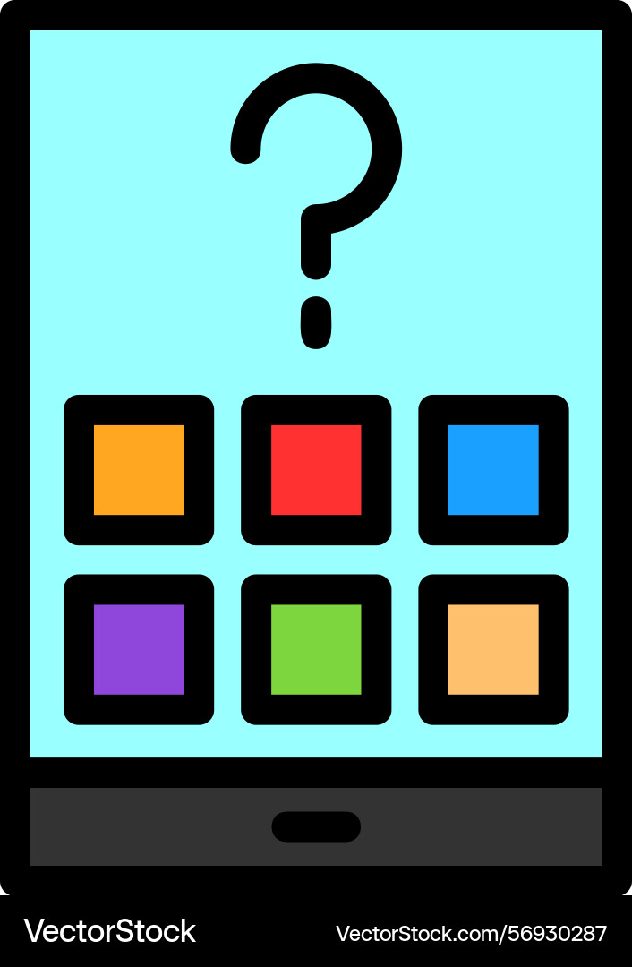 Quest hub line filled style icon design Vector Image