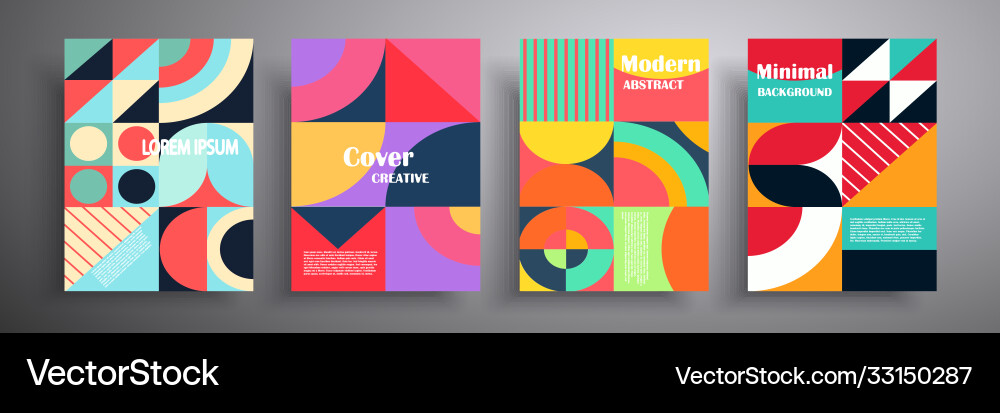 Retro grafische Abdeckung Design bunt geometrische Retro grafische Abdeckung Design bunt geometrische vektorbild
